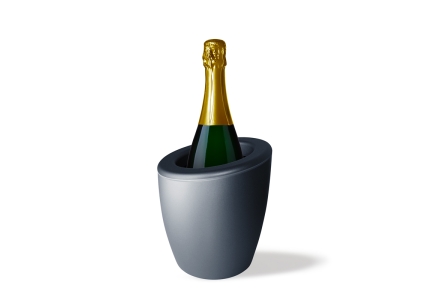 Demi Metal Champagnekoeler / Wijnkoeler Titanium