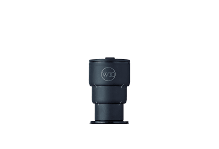 W10 Portobello RVS opvouwbare thermosbeker (400 ml) zwart
