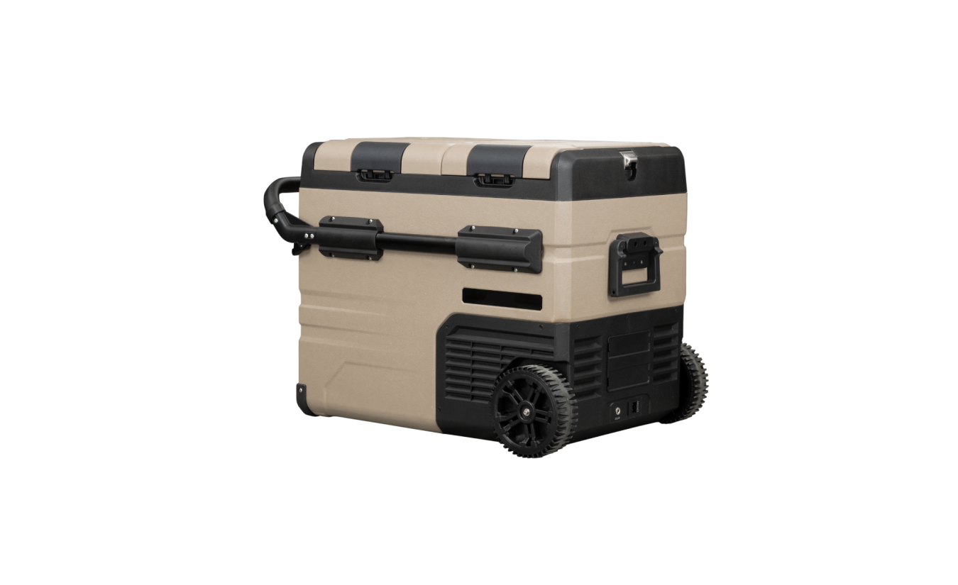 Steamy-E Elektrische Compressor Koelbox Dual Zone Op Wielen (45 liter)