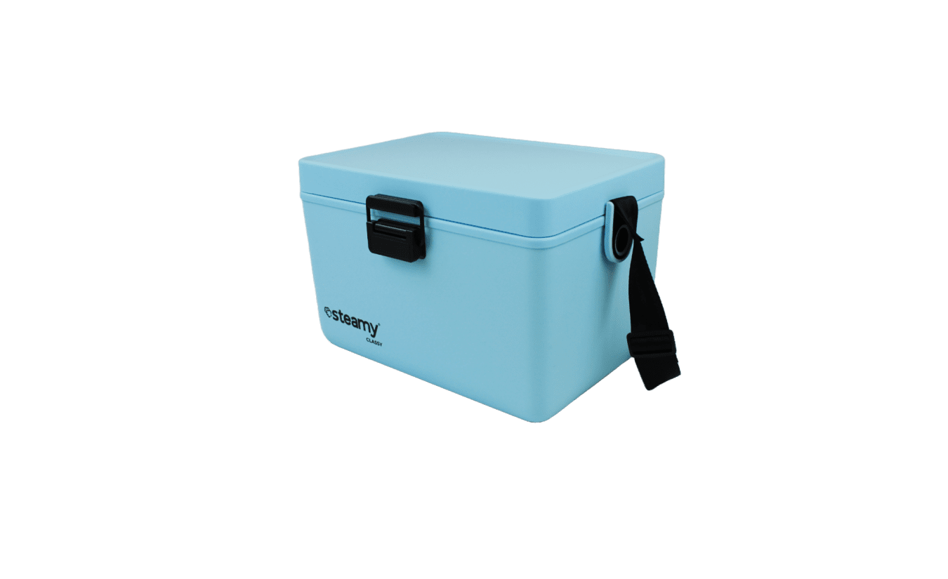 Steamy Classy 12 (12 Liter) Koelbox met Schouderband Sky Blue