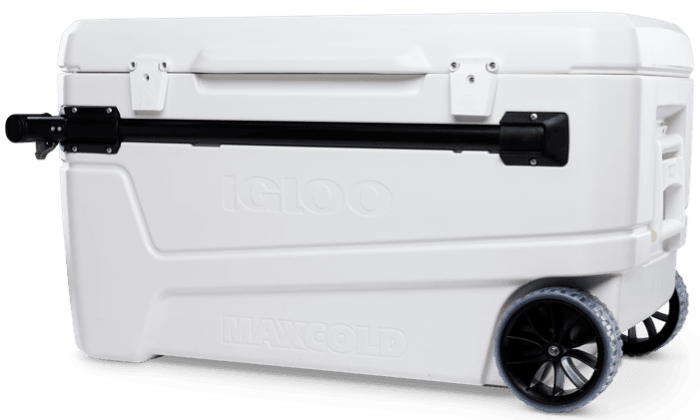 animatie Interactie Registratie Marine Glide 110 Roller (114 liter) koelbox op wielen | Igloo Coolers Europe